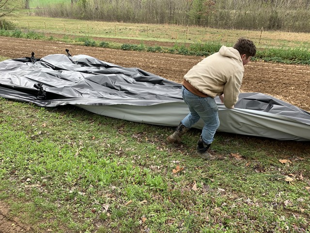 Unwrapping the tarp 2